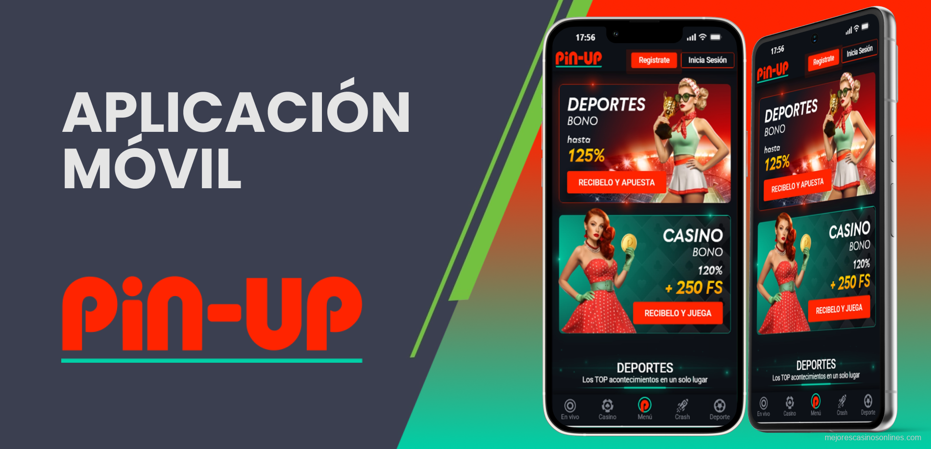 Versión móvil optimizada de Pin Up para смартфоны